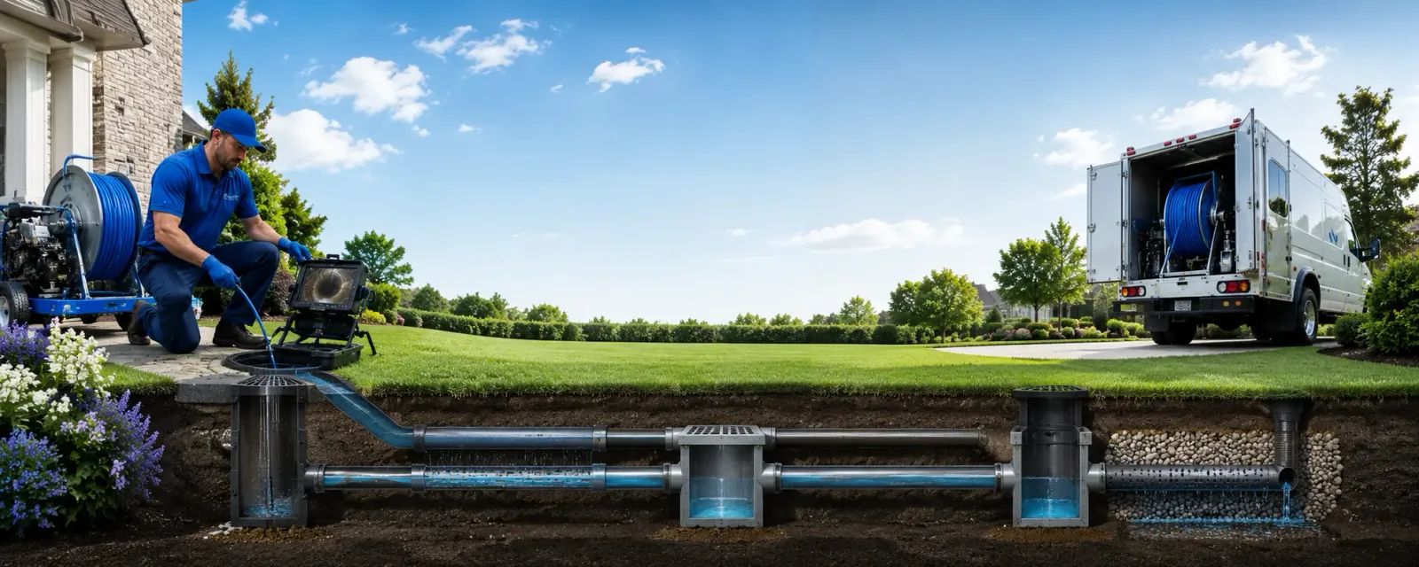 Outdoor drain cleaning information for Gray, KY